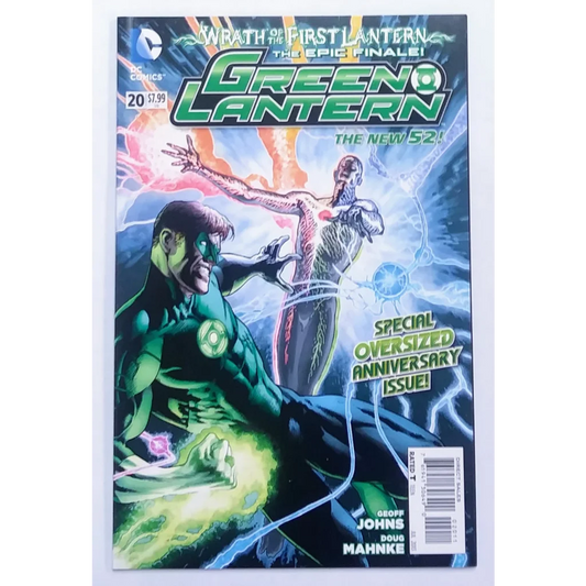 Green Lantern comic cover: hero in flight with green glow, Issue 20 Jessica Cruz cameo