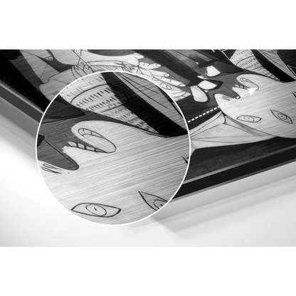 Anime Art Explosion on Brushed Aluminium Dibond Metal Print | Modern Wall Art Decor | vintageantiquesgifts.com