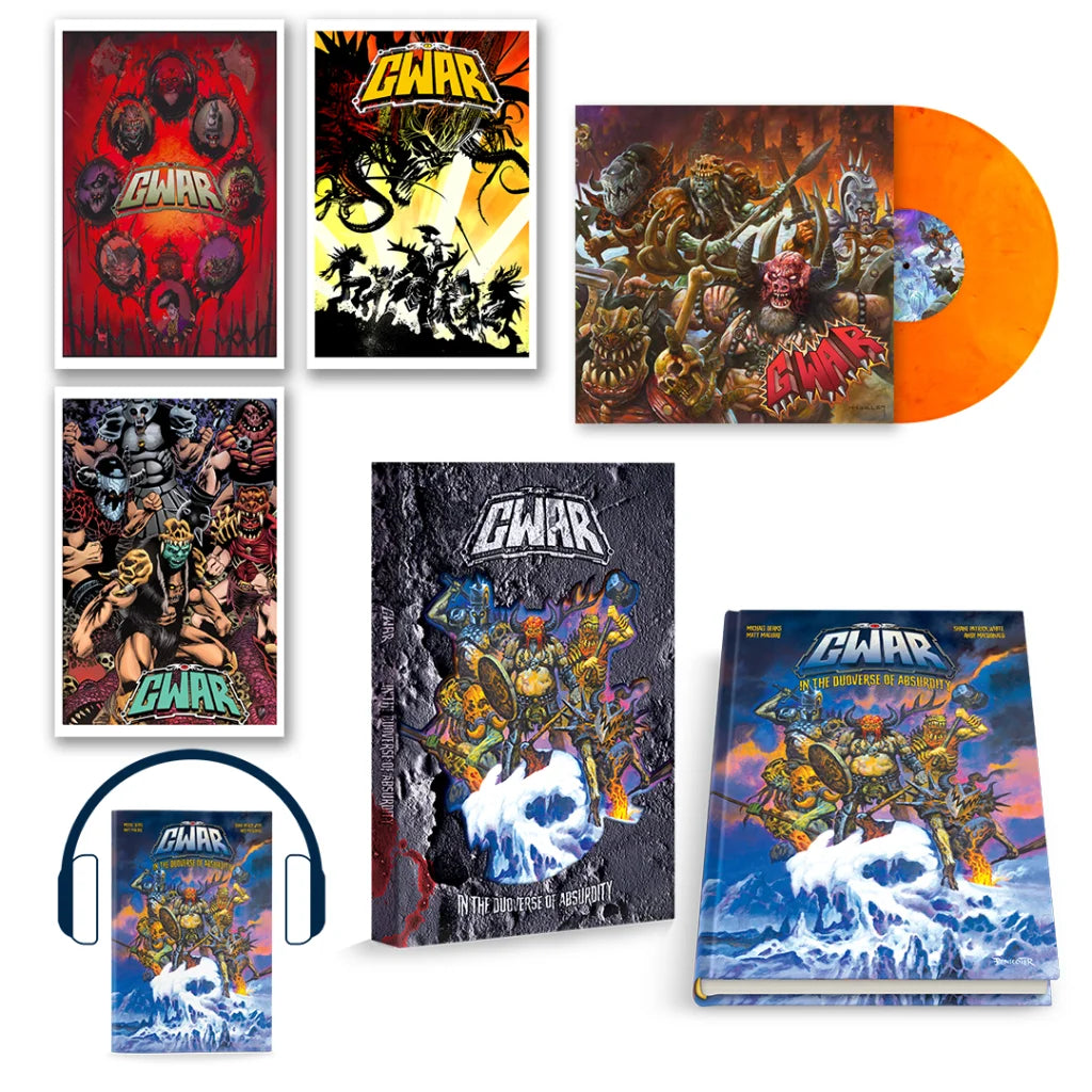 GWAR In The Duoverse of Absurdity Matt Maguire Deluxe Set with posters vinyl comic books