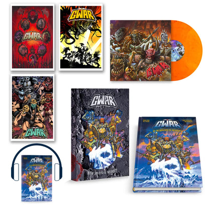 GWAR In The Duoverse of Absurdity Matt Maguire Deluxe Set with posters vinyl comic books