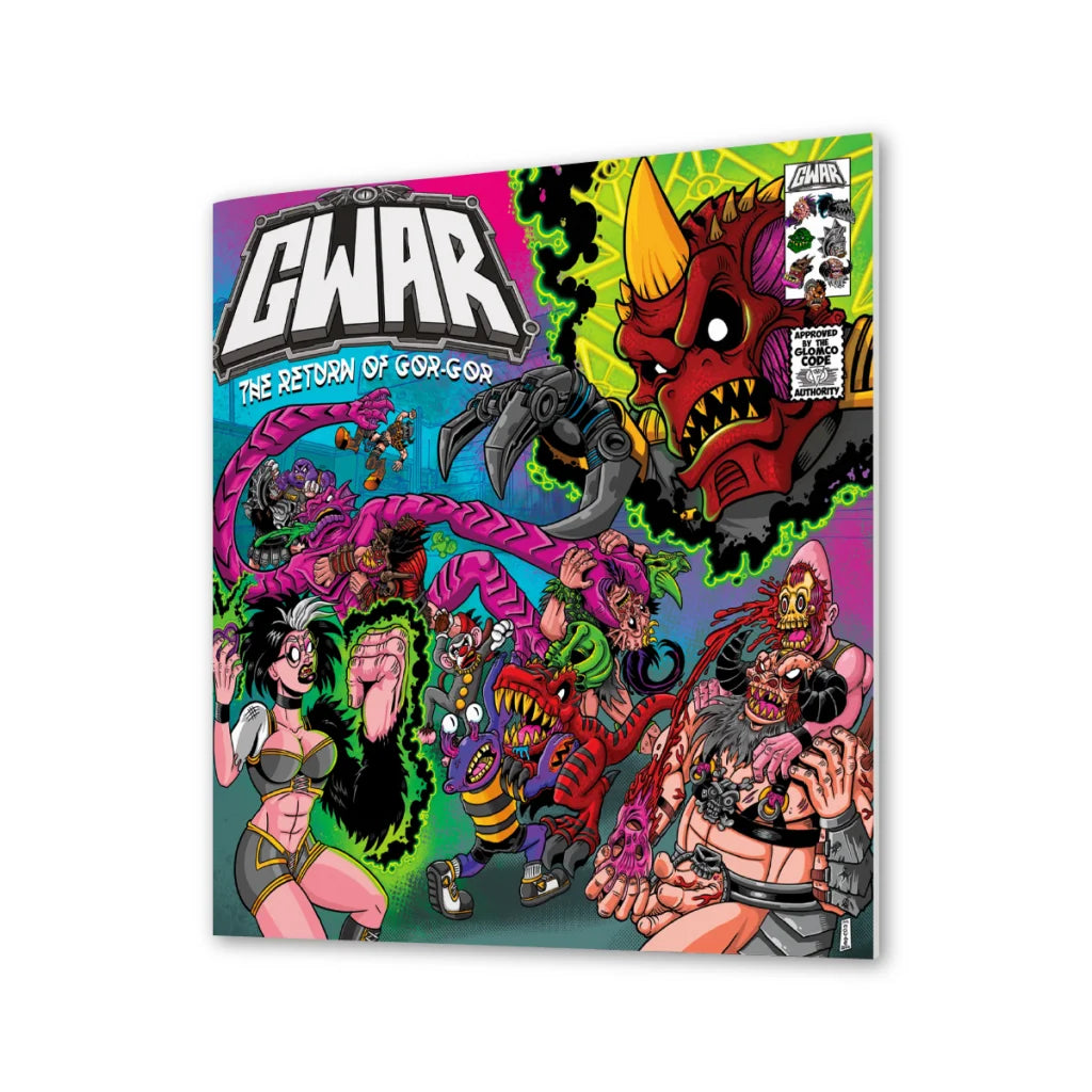 Brightly colored GWAR Gor Gor Returns 32 page comic book with monstrous characters