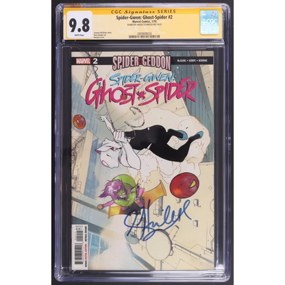 Hailee Steinfeld signed Ghost Spider Issue 2 comic book with Spider-Gwen and Ghost-Spider artwork