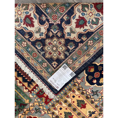 Hand-knotted Bakhtiari garden rug with intricate Persian patterns