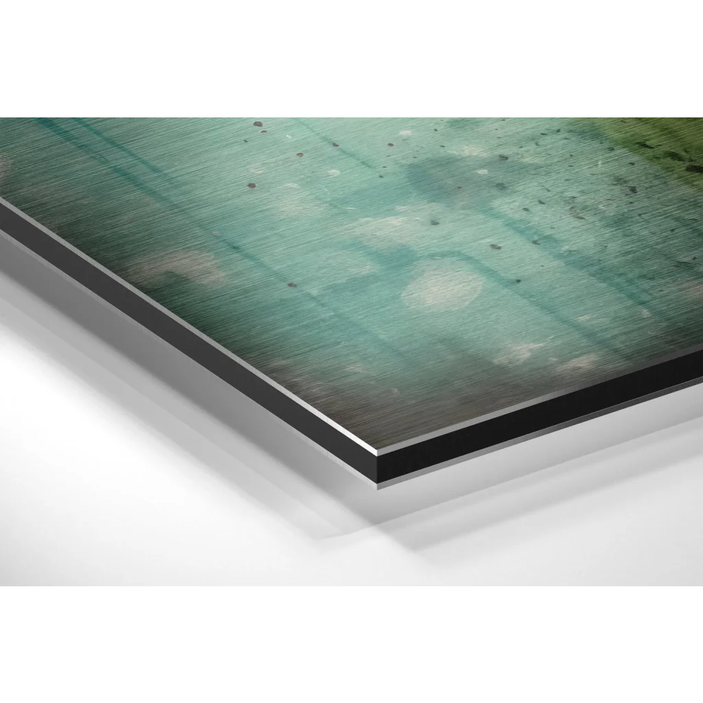 Happy Giraffe Brushed Aluminum Dibond Wall Art