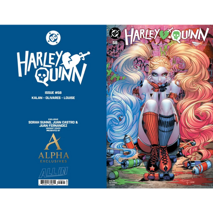 Harley Quinn #58 Sorah Suhng exclusive var comic cover with roller skates