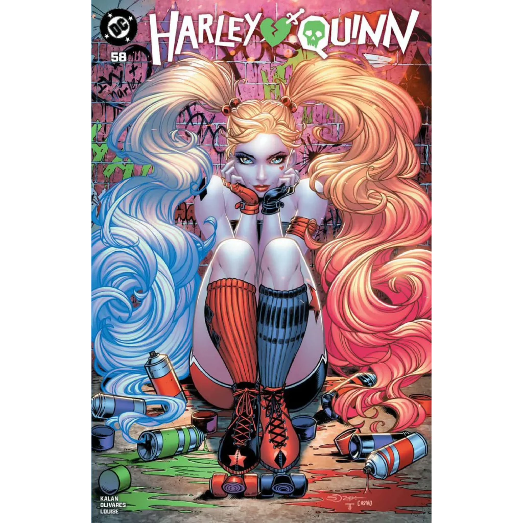 Harley Quinn #58 Sorah Suhng exclusive variant cover with roller skates