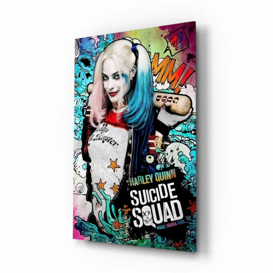 Harley Quinn Suicide Squad graffiti canvas wall art print