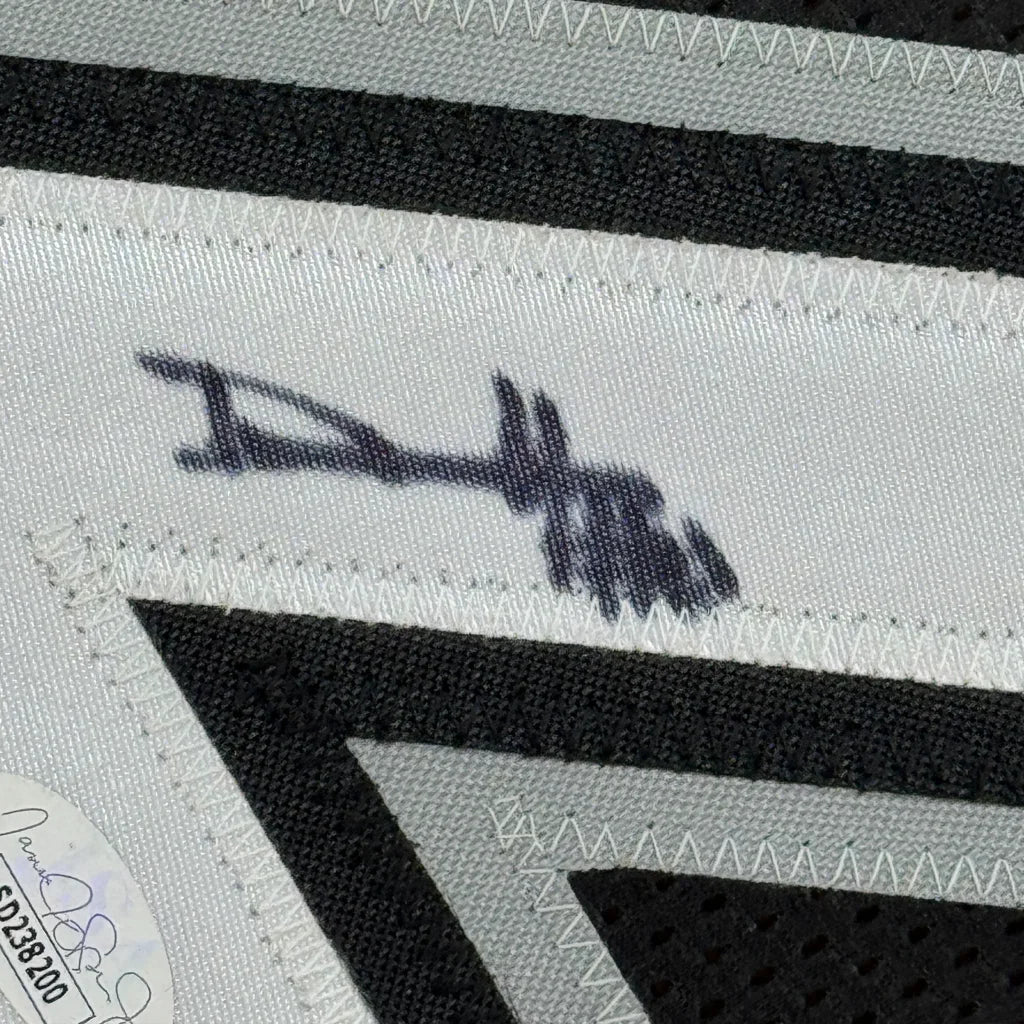 Framed Harper Nike black and white basketball jersey with mesh design