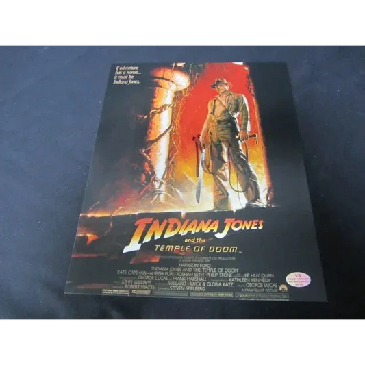 Harrison Ford signed Indiana Jones Temple of Doom authentic photo poster