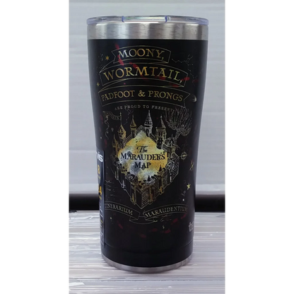 Harry Potter Marauders Map stainless steel tumbler with Hogwarts design