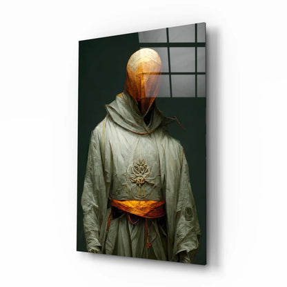 Mysterious Hooded Figure Glass Wall Art Canvas Print | Insigneart USA | vintageantiquesgifts.com