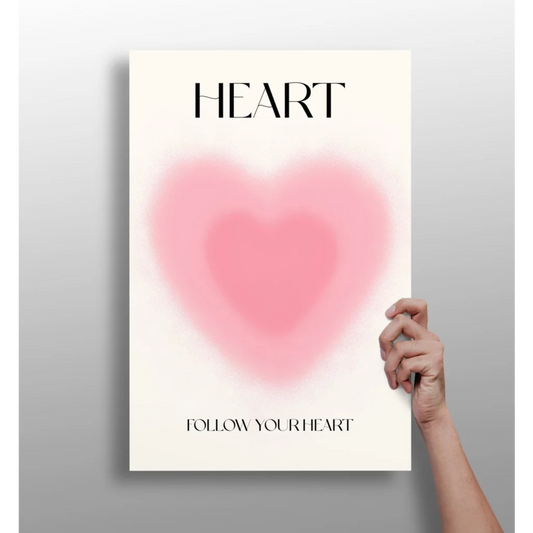 Follow Your Heart Insigne Aluminum Print | Insigneart USA | vintageantiquesgifts.com