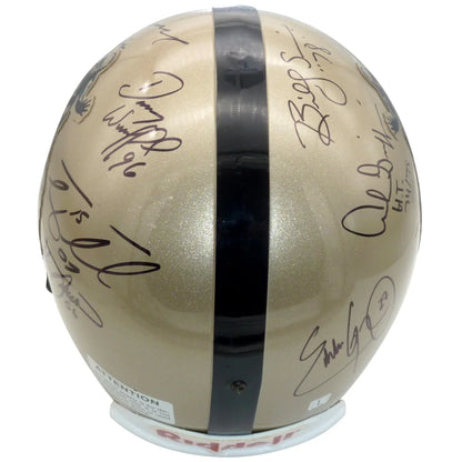Heisman trophy winners multi autographed Riddell replica helmet