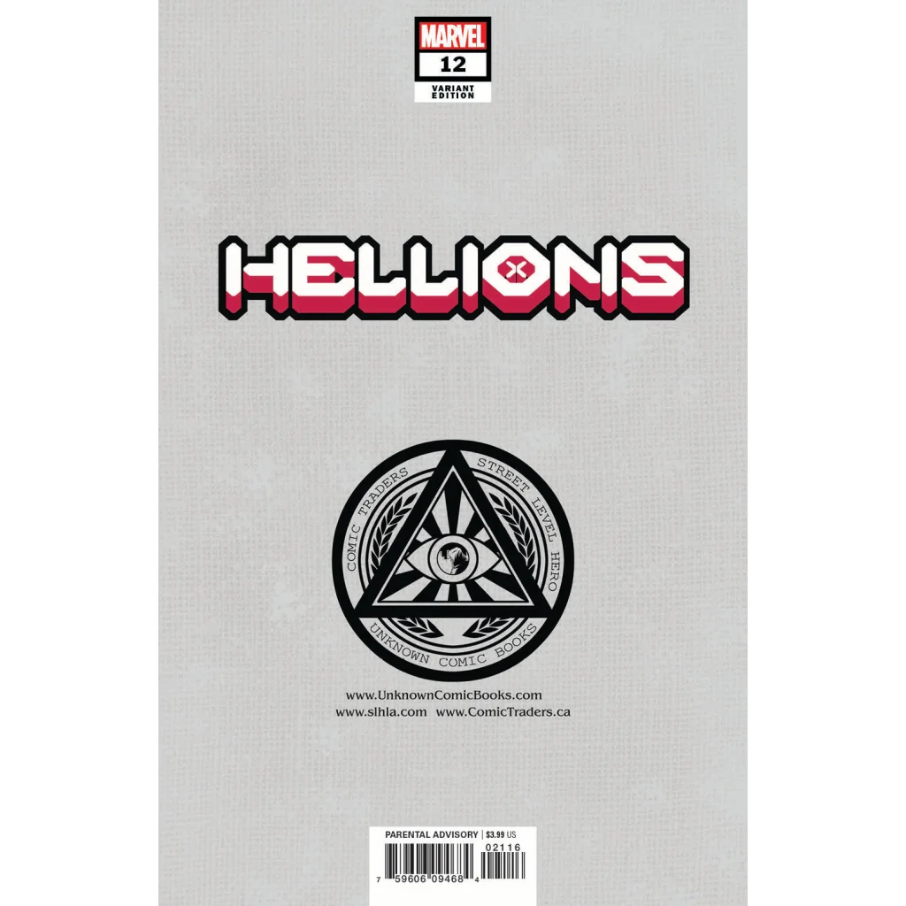 Variant edition of Marvel Hellions comic book issue 12 from Sabine Rich exclusive for Hellfire Gala fans
