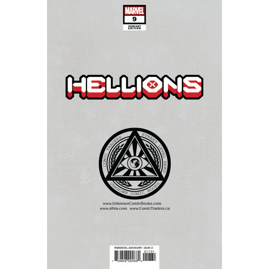 Marvel comics Hellions Issue 9 variant edition by Unknown Comics featuring Lucas Werneck