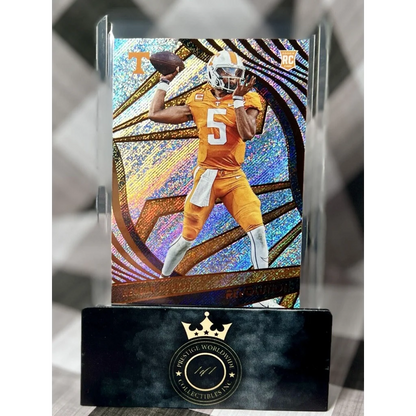 Hendon Hooker holographic gold Tennessee Volunteers card from Prestige Worldwide