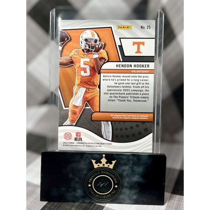 Hendon Hooker holographic gold card from Prestige Worldwide