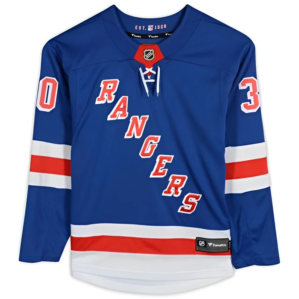 Henrik Lundqvist autographed New York Rangers blue Fanatics Breakaway jersey