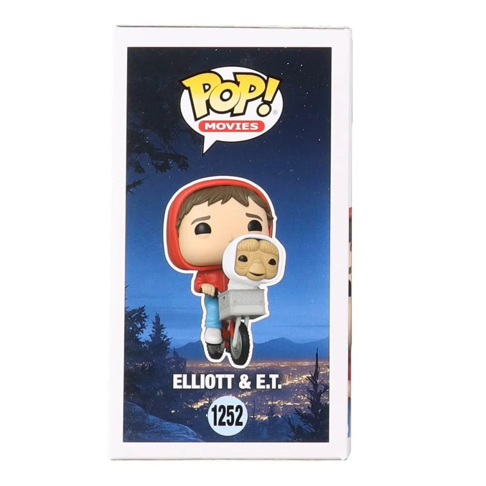 Henry Thomas signed vinyl figure of E T and Elliott on bike from Funko Pop Movies