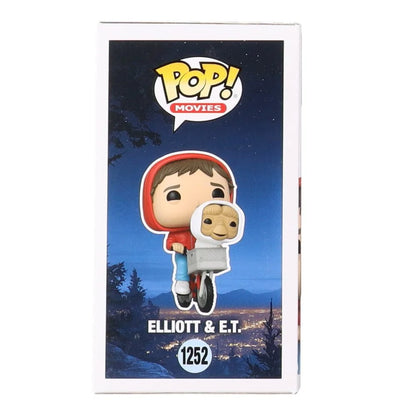Henry Thomas signed vinyl figure of E T and Elliott on bike from Funko Pop Movies