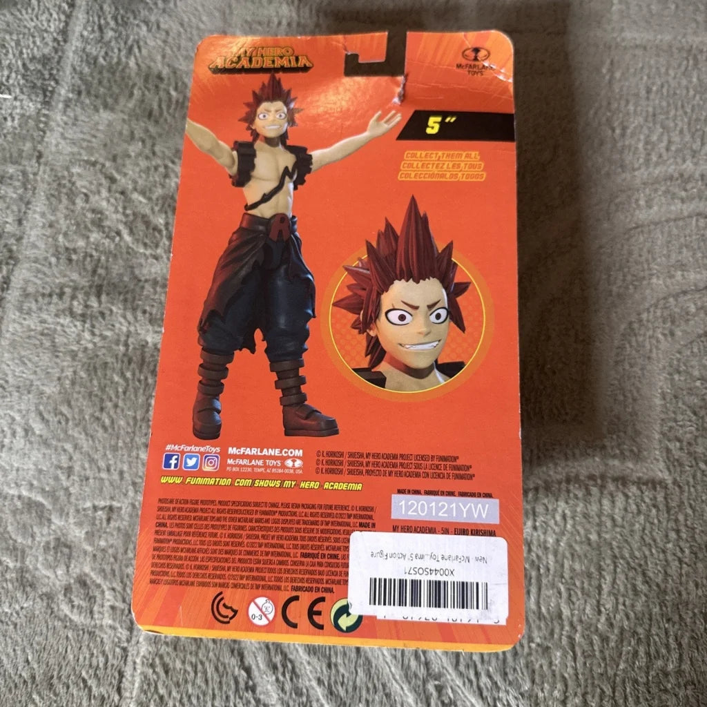 My Hero Academia Eijiro Kirishima 5’’ action figure by McFarlane Toys sealed
