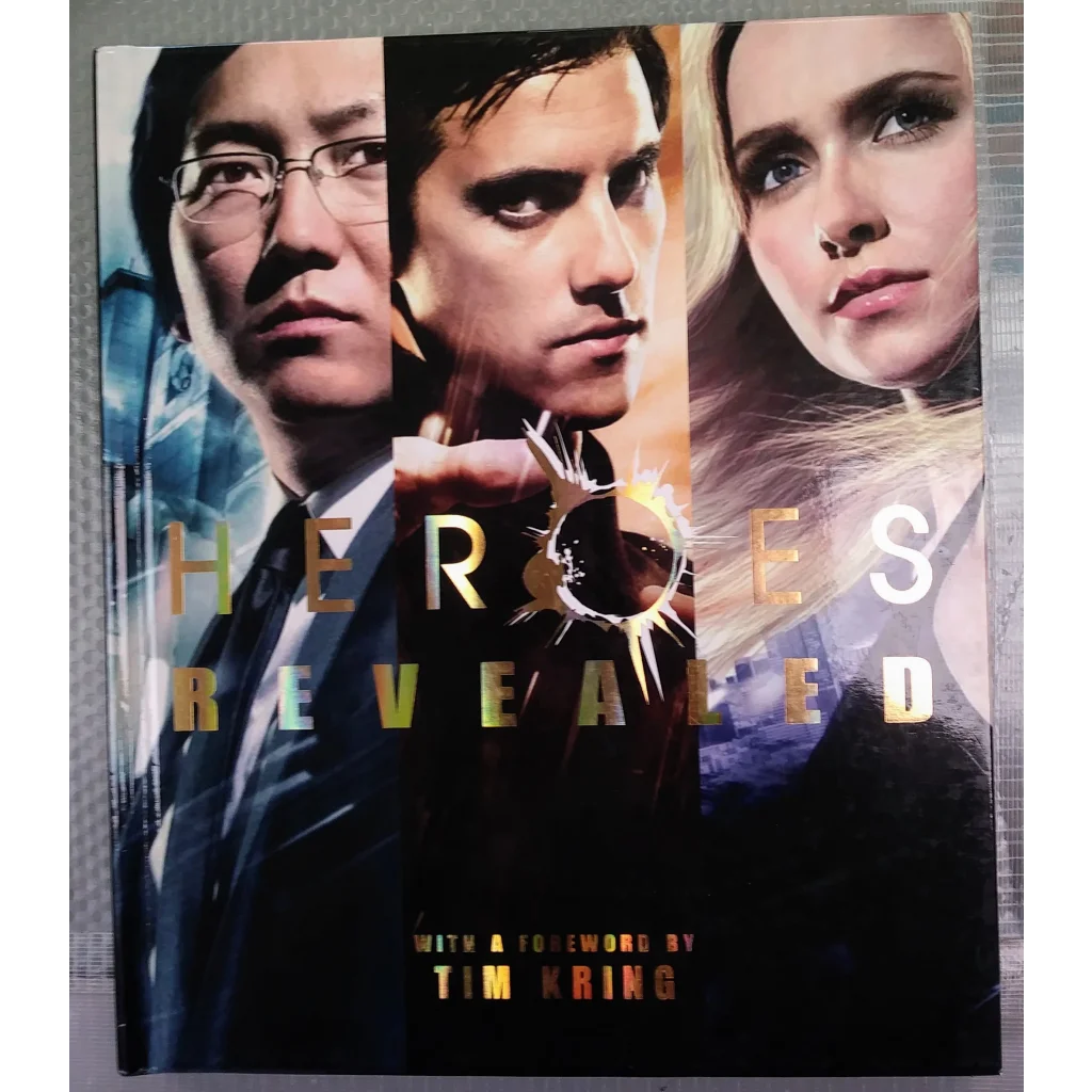 Heroes Revealed HC book cover with 3 epic characters