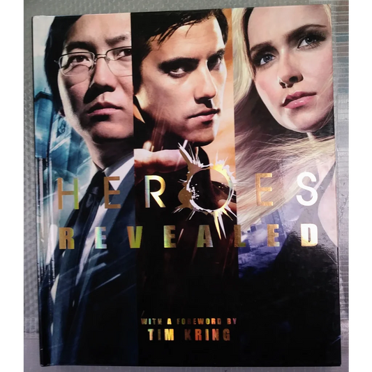 Heroes Revealed HC book cover with 3 epic characters