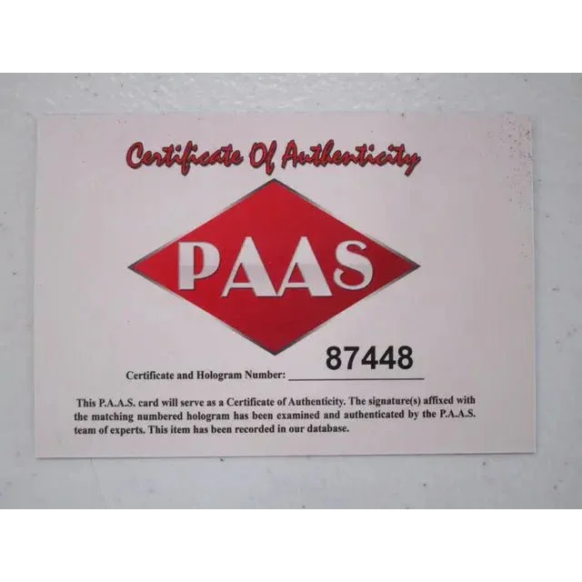 PAAS Certificate of Authenticity with hologram number 87448 for Herschel Walker signed autographed magazine