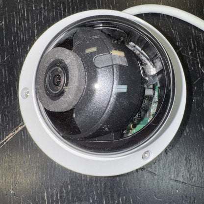 Hikvision DS-2CD1143G0-IS 4MP dome network camera with exposed circuitry