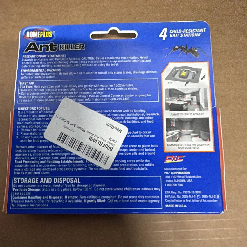 Home Plus ant killer 4-pack child-resistant bait stations