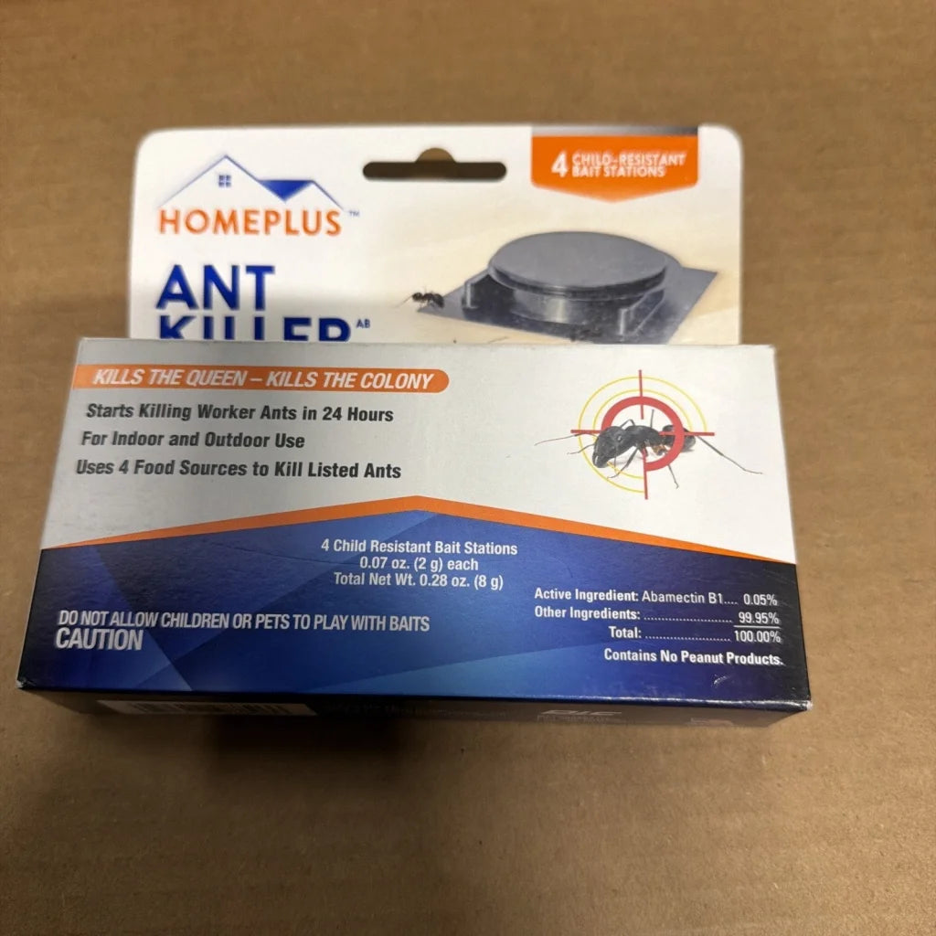 Homeplus Ant Killer 4 child-resistant bait stations package