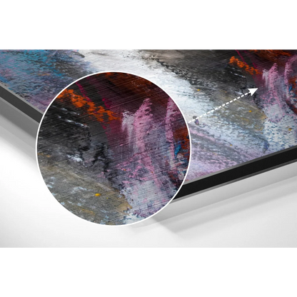 Stunning Abstract Art on Brushed Aluminium Dibond Print | Modern Wall Art Decor | vintageantiquesgifts.com