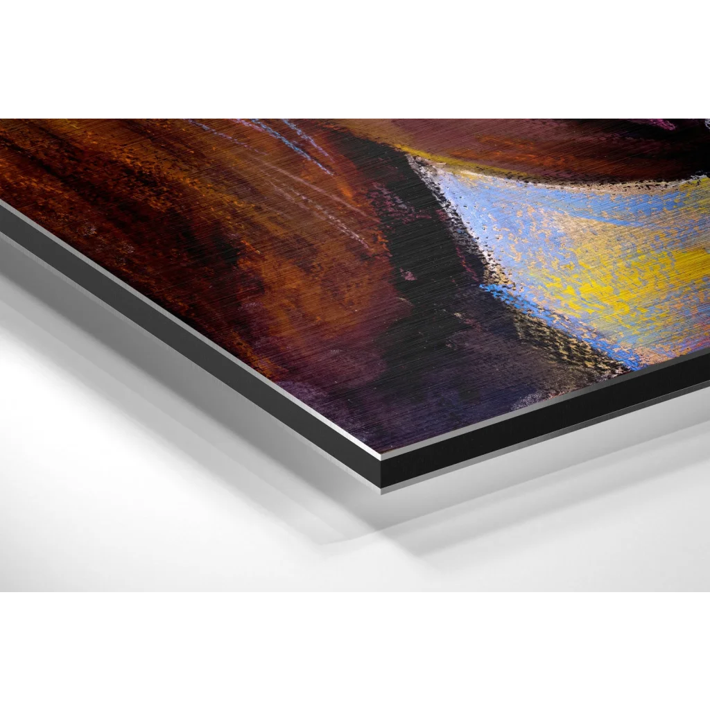 Glass Wall Art Horses Brushed Aluminium Dibond Wall Art