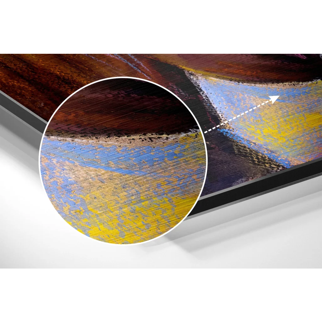 glass wall art Horses Brushed Aluminium Dibond Wall Art