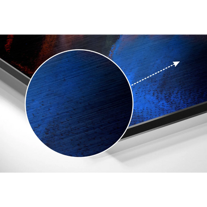 Stunning Brushed Aluminium Dibond Abstract Art Print | Modern Wall Art Decor | vintageantiquesgifts.com