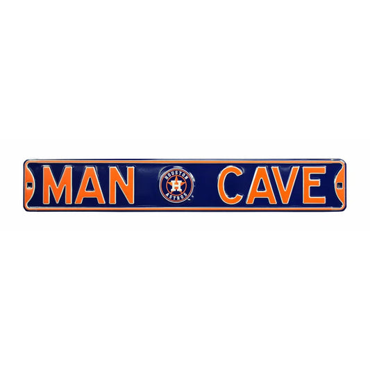Houston Astros Man Cave Authentic Street Sign with Logo