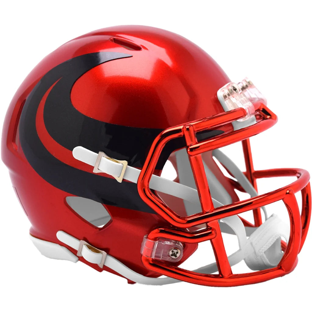 Houston Texans 2024 Alternate Speed Mini Helmet with Chrome | Creative Sports | vintageantiquesgifts.com