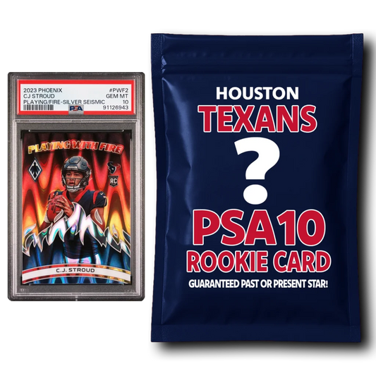 Houston Texans PSA 10 Graded Rookie Card Mystery Pack | Hall of Fame Sports Memorabilia | vintageantiquesgifts.com