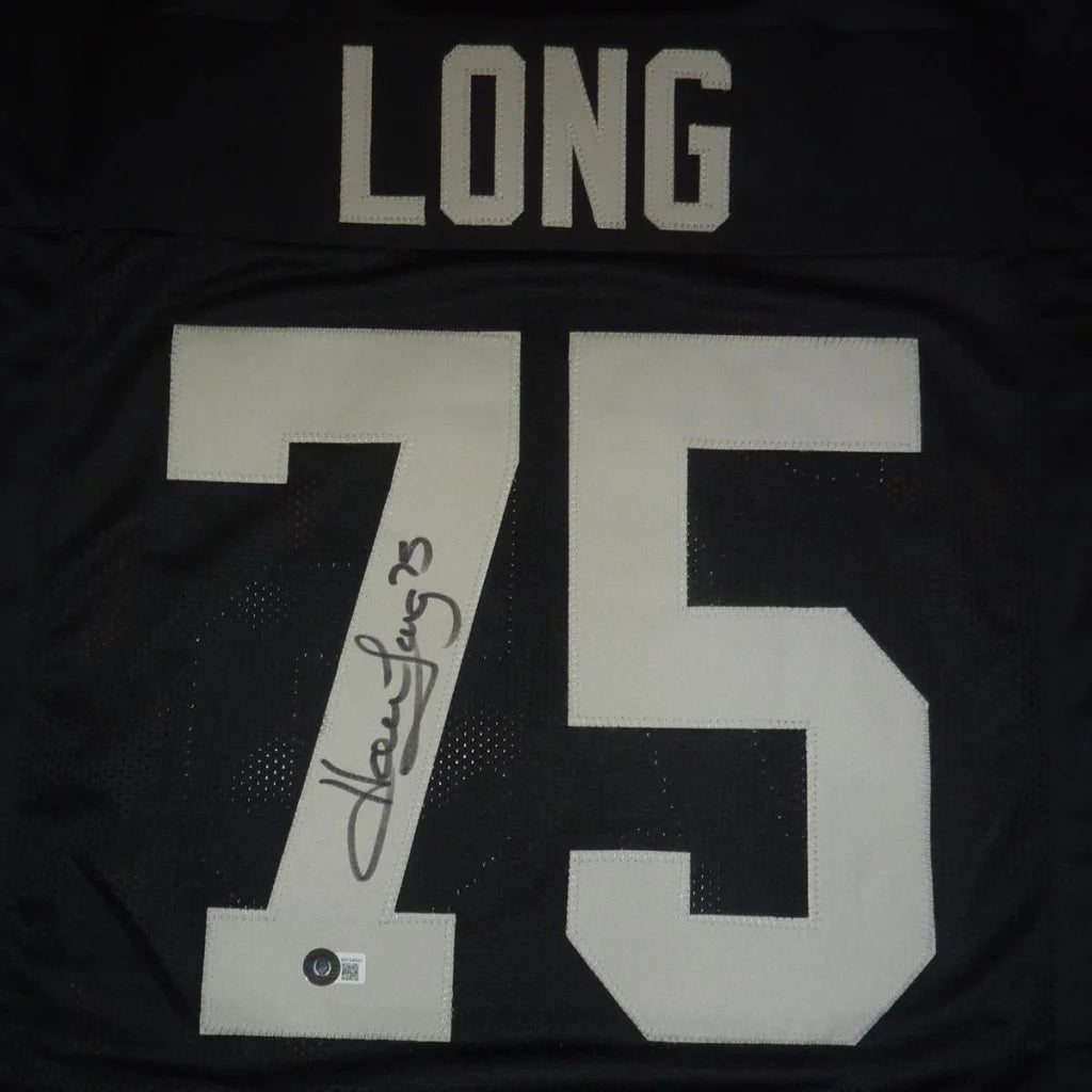 Howie Long autographed Oakland Raiders black #75 custom jersey