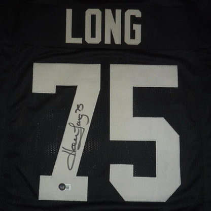 Howie Long autographed Oakland Raiders black #75 custom jersey