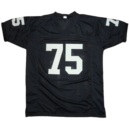 Howie Long autographed Oakland Raiders black #75 jersey
