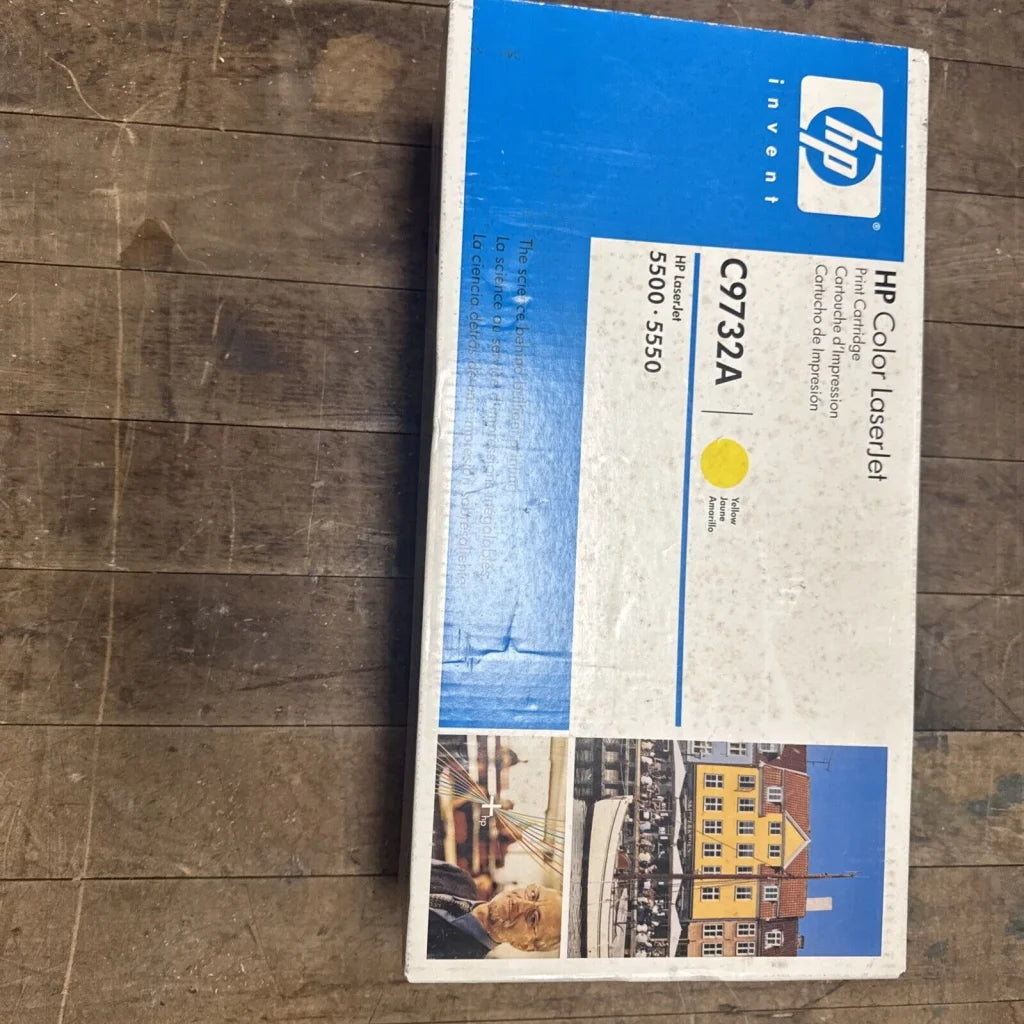 HP C9732A yellow print cartridge, sealed in original packaging