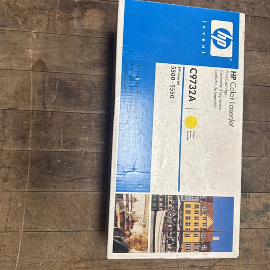 HP C9732A yellow print cartridge, sealed in original packaging