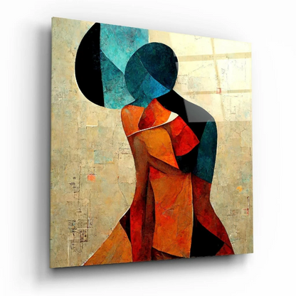 Bold Geometric Abstract Wall Art Canvas with Textured Marble Design | Insigneart USA | vintageantiquesgifts.com