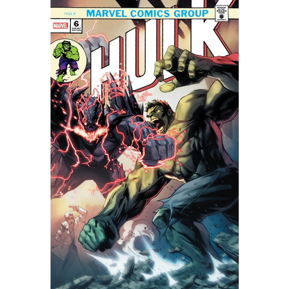 HULK 6 Variant Edition by Donny Cates comic with epic battle Stephen Segovia art