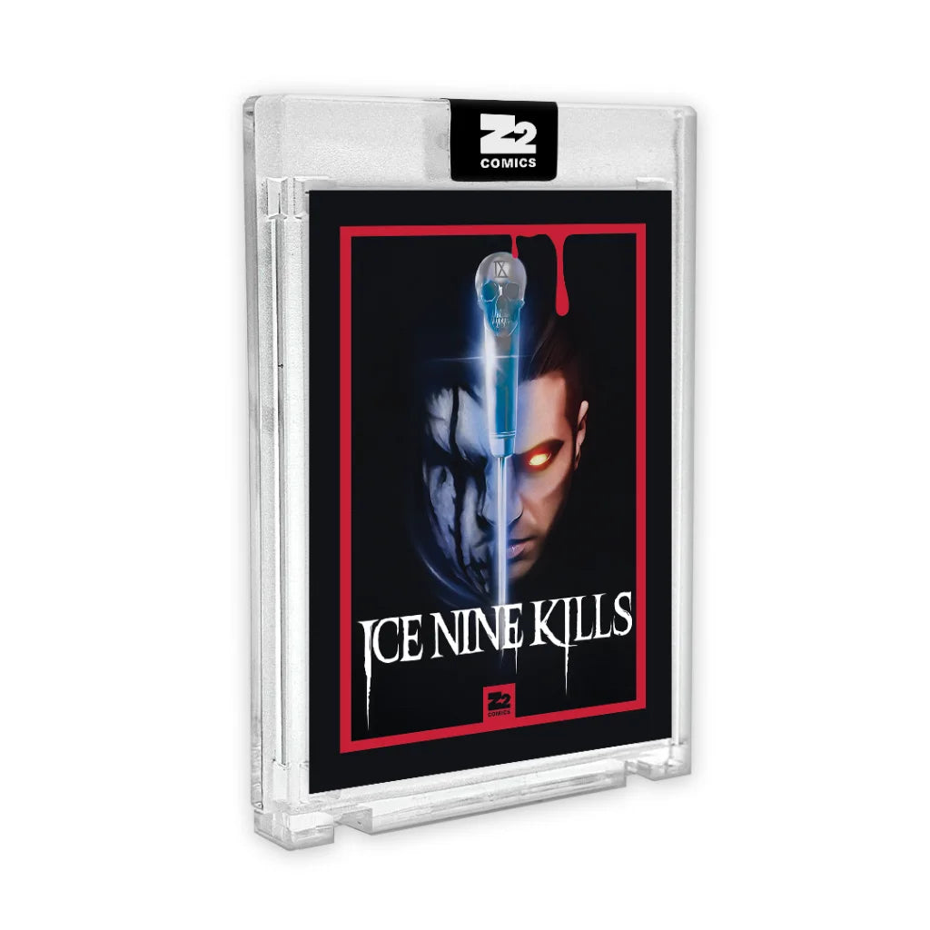 A graded Ice Nine Kills comic-themed trading card Limited Edition numbered to 99