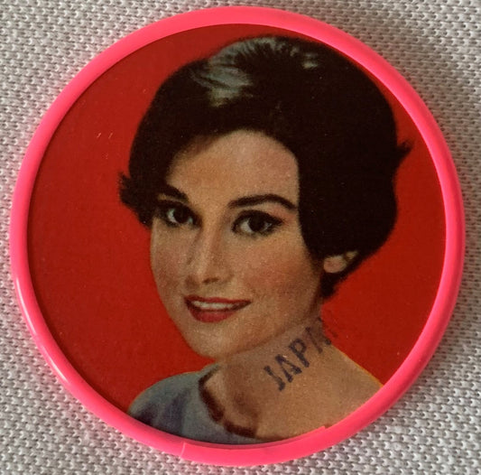 Vintage 1950s Pocket Mirror 💄 Audrey Hepburn Pin-Up NOS Made in Japan Dime-Store Collectible