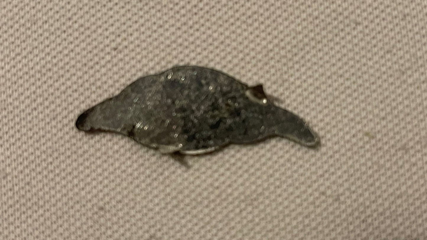 Antique Harveys Nat Leaf Tobacco Tin Tag 1870s 1910s Figural Leaf Shape Pin Back Advertising Collectible Tobacciana 🚬
