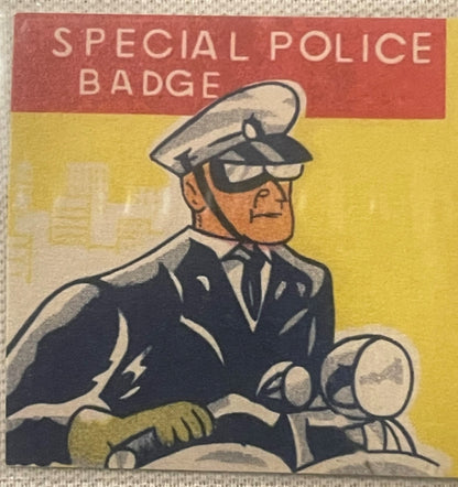 Vintage 1950s Sheridan Wyoming Chief Special Police 🦅 Tin Litho Badge Original NOS Card Japan