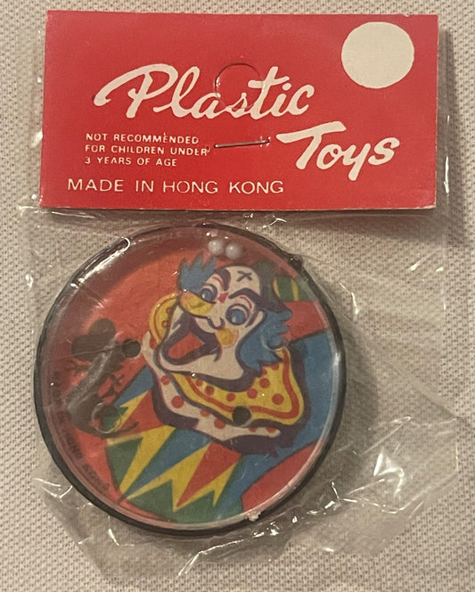 Vintage Sealed Clown & Mouse Dexterity Puzzle Game - NOS Plastic Toys Hong Kong Dime Store Circus Novelty 🍺